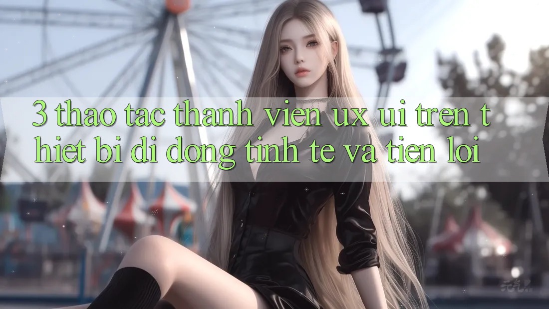 3. Thao tác Thành viên (UX/UI) Trên Thiết Bị Di Động: Tinh Tế và Tiện Lợi