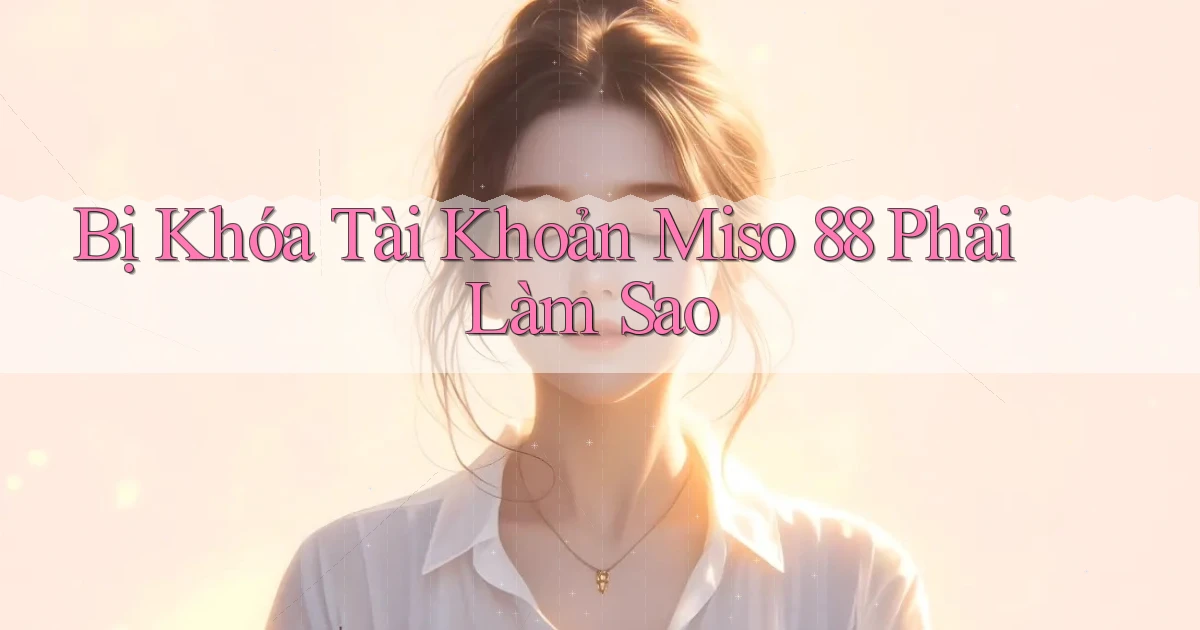 bị khóa tài khoản miso 88 phải làm sao