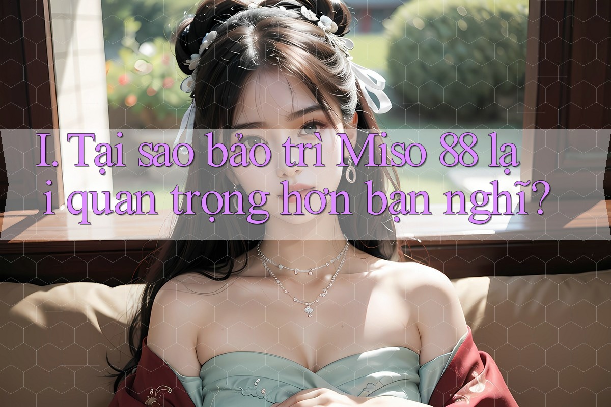 I. Tại sao bảo trì Miso 88 lại quan trọng hơn bạn nghĩ?