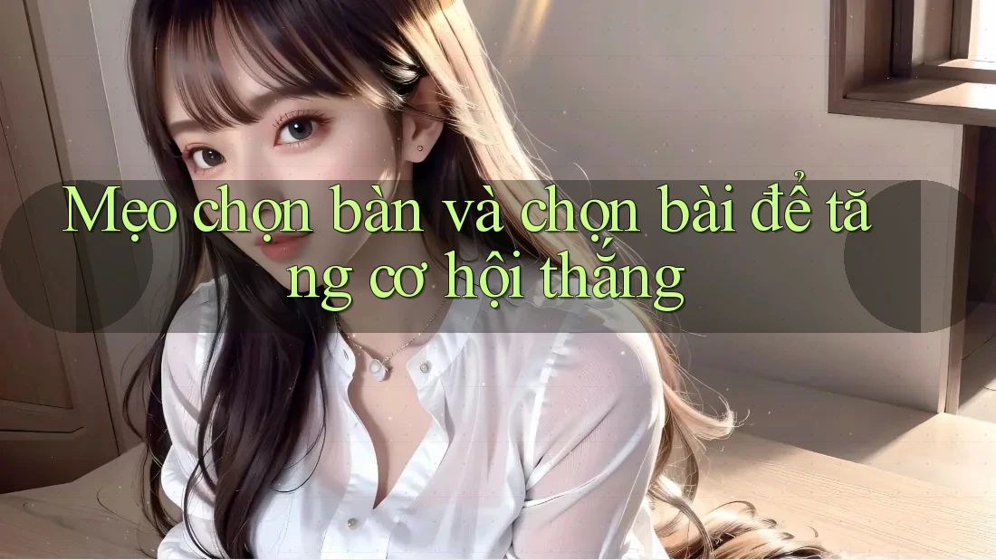 Mẹo chọn bàn và chọn bài để tăng cơ hội thắng
