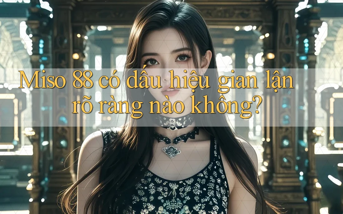 Miso 88 có dấu hiệu gian lận rõ ràng nào không?