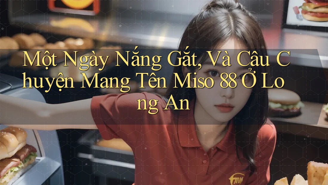 Một Ngày Nắng Gắt, Và Câu Chuyện Mang Tên Miso 88 Ở Long An