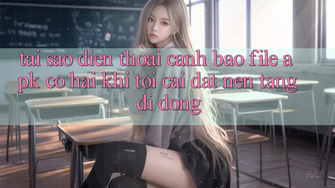 Tại sao điện thoại cảnh báo file APK có hại khi tôi cài đặt nền tảng di động?