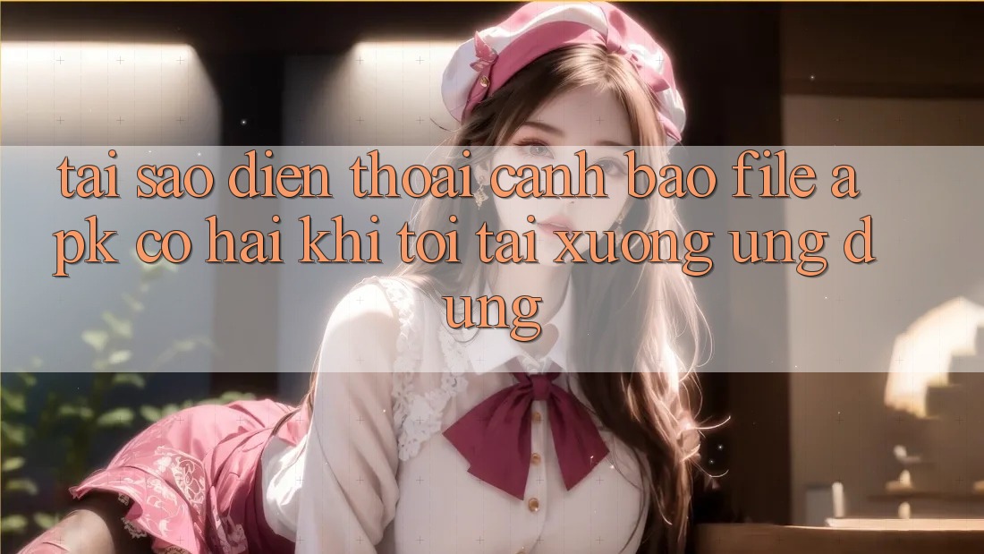 Tại sao điện thoại cảnh báo file APK có hại khi tôi tải xuống ứng dụng?