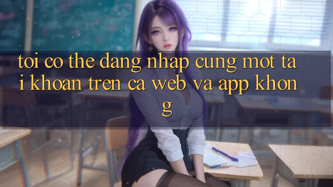 Tôi có thể đăng nhập cùng một tài khoản trên cả web và app không?