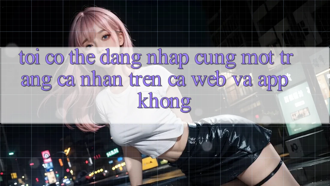 Tôi có thể đăng nhập cùng một trang cá nhân trên cả web và app không?